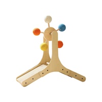 Factory Wholesale Premium Corrugated Cardboard Cat Scratcher Ramp Wooden Ferris Wheel Cat Toy