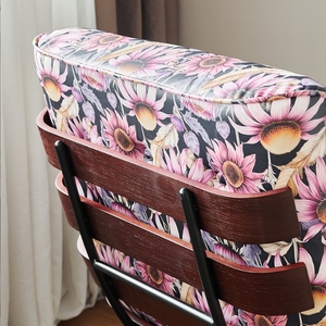 เก้าอี้โซฟาเดี่ยวสไตล์ยุคกลางพิมพ์ลายย้อนยุคถอดออกได้และซักได้ห้องนั่งเล่นเก้าอี้ขี้เกียจ - Product Image 4