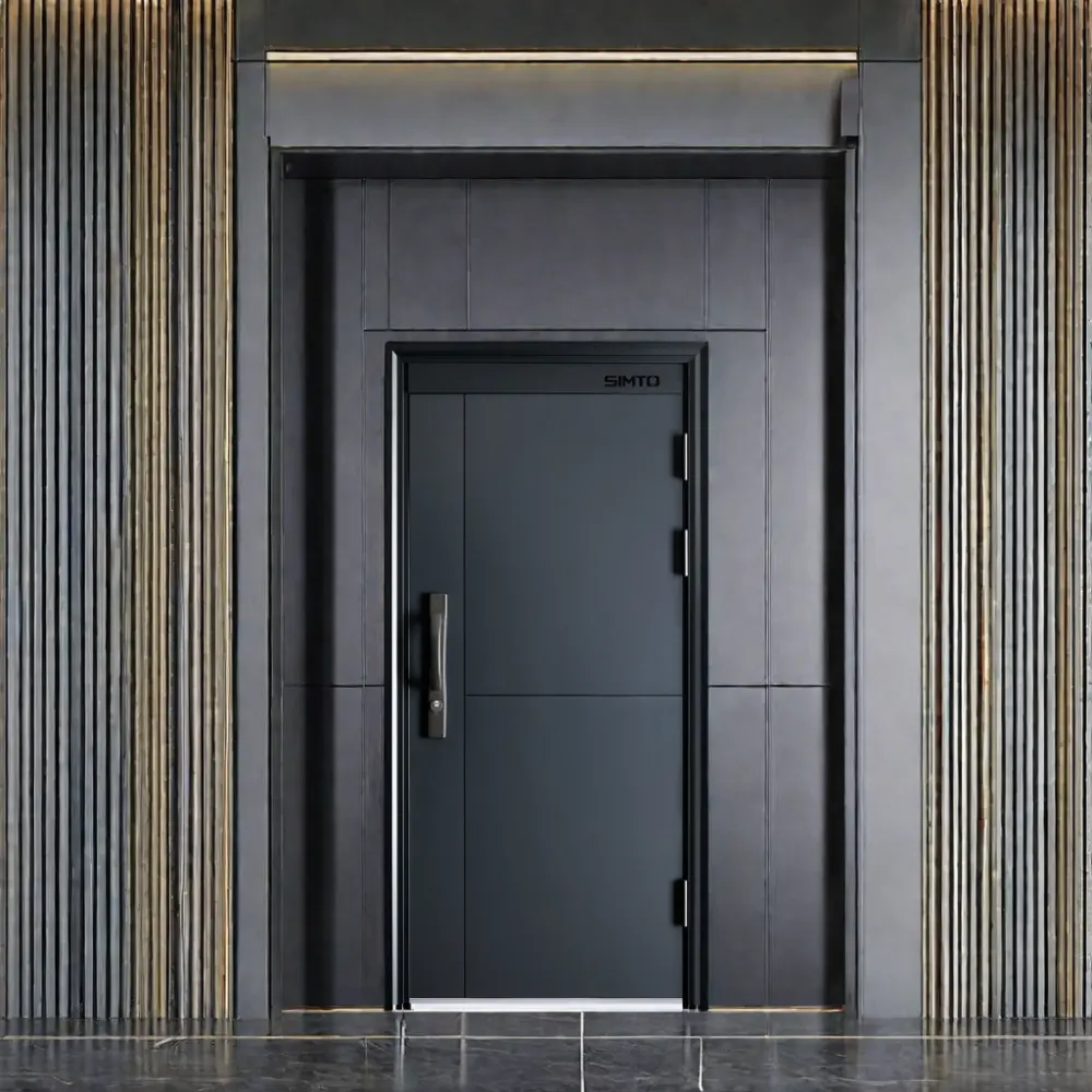 شاشة أمان للأبواب على الطراز الأوروبي ذات جودة عالية ، مجموعة أبواب خارجية من المواد الفولاذية المجلفنة