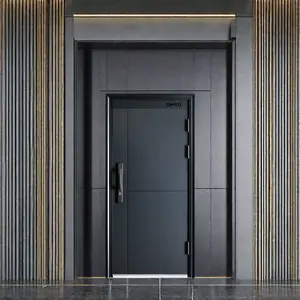 Écran de sécurité de porte de style américain de haute qualité en acier galvanisé Ensemble de portes extérieures