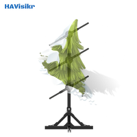 Ventilateur holographique de 180 cm de hauteur, 1x3 45 cm, écran holographique 3D avec support, affichage publicitaire LED, contrôle par application WiFi