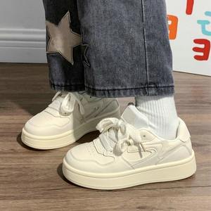 Zapatillas Retro de Mujer con Suela Gruesa Estilo Coreano, Novedad Original, Tendencia Otoño 2026, Cómodas, Versátiles, Casuales, de Microfibra - Product Image 2