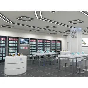 Centro commerciale Nuovo di Vendita Al Dettaglio Negozio di Interior Design Per Il Telefono Mobile Accessori Personalizzati 3D Negozio di Telefonia Mobile Interior Design Idee