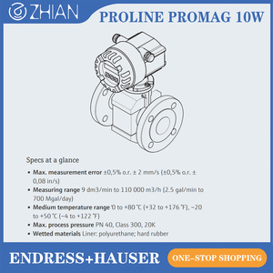 Nouveau Promag 10W d'origine E+H. Prix d'usine et en stock. Débitmètre Endress+Hauser authentique, haute précision. Eau potable approuvée - Product Image 5
