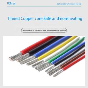 سلك سيليكون مطاطي عالي الحرارة للبيع بالجملة 10 12 16 18 20 22 24 26 28 30 awg AGR سلك وكابل - Product Image 3