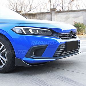 Kit carrosserie pour Honda Civic 11e génération 2022, séparateurs de pare-chocs avant, diffuseur, aspect carbone, style sport, accessoires de voiture - Product Image 4