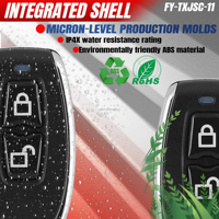 Transmetteur RF universel à double canal 433MHz EV1527 Télécommande d'apprentissage Automatisation intelligente de porte de garage avec matériau métallique