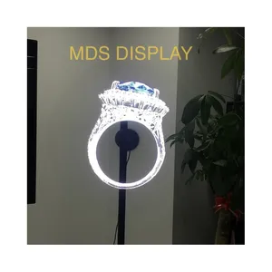 MDS DISPLAY Holographic 3D Fan Advertising Player installazione verticale della parete del soffitto aggiornamento LED Fan rotante Imaging