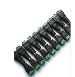 12v erkek DC priz adaptör jak konektörü 5.5*2.1mm güvenlik kamerası BNC cctv konnektörleri
