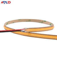 Ruban LED Flexible Premium COB 528 LED/m, Angle de Faisceau 180°, Émission Blanc Chaud, Corps en Aluminium + Plastique, IP20, Coupe Facile
