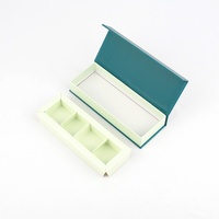 Caja de Bombones de Chocolate de Lujo, Empaque de Cartón Rígido Hecho a Mano, Reciclable, Laminación Brillante, Grabado en Relieve, Sushi, Chicle, Gelatina