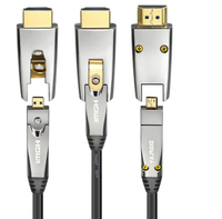 AOC HDMI-Kabel bis 300m) Unterstützt Ethernet HDTV 3D DM bis DM 4K (1,5 m 3m 5m 10m 15m 20m 25m DF HDMI zu AM DP, AM DVI Adapter Gold