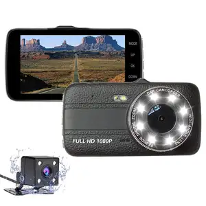 풀 HD 1080p 듀얼 채널 자동차 dvr 전면 및 후면 미러 대시 카메라 GPS 추적 시스템 운전 레코더