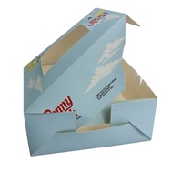 Boîte d'emballage en papier pour tartes aux œufs, gâteaux, pains, desserts, pliables, avec fenêtre, vente en gros, 2/4/6