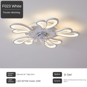 Lámpara de Techo Moderna con Ventilador LED, Control Remoto y Función de Atenuación, Acrílico de Alta Calidad, 5 Aspas, Iluminación para Sala de Estar - Product Image 6