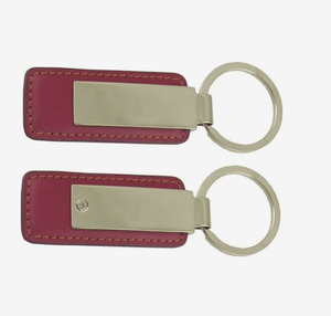 Porte-clés <span class=keywords><strong>en</strong></span> similicuir avec logo personnalisé, ensemble de porte-clés rectangulaires <span class=keywords><strong>en</strong></span> métal, cadeau promotionnel, vente <span class=keywords><strong>en</strong></span> gros - Product Image 1