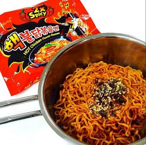 Nouilles coréennes instantanées extrêmement épicées au poulet, 2x plus piquantes, saveur ardente, repas prêt à consommer, fournisseur en gros pour l'exportation - Product Image 3
