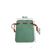 Pochette en velours double face multicolore avec cordon de serrage, personnalisable avec logo OEM, épaisse, pour le rangement de bijoux et l'emballage de bagues