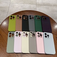 Coque de téléphone en silicone liquide véritable magnétique, anti-chute, résistante aux chocs, couleur unie personnalisée, douce pour la peau, pour iPhone 15 16 17 Pro Max