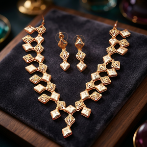 Collares de Oro Laminado de 14K, 18K, 24K al por Mayor, Joyería Turca, Joyería de Moda, Joyería de Lujo, Joyería de Latón Bañada en Oro - Product Image 1