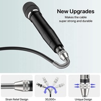 Câble d'extension XLR 3 broches mâle-femelle Xput à faible bruit, fil audio professionnel pour microphone, idéal pour l'enregistrement sur scène et la diffusion