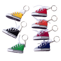 Mini Canvas Shoe Fashion Bicycle Footrest Small Board Shoes Hanging Ornament Simulated Shoe Keychain