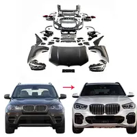 2PCS Carbon Faser Auto Scheinwerfer Augenbrauen Abdeckung Trim Aufkleber  Dekoration Auto Zubehör Für BMW X5 M50d F15 X6 F16 – die besten Artikel im