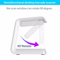 Lecteur de codes-barres de passeport OCR MRZ Lecteur NFC Lecteur de passeport sans fil Omni QR Code