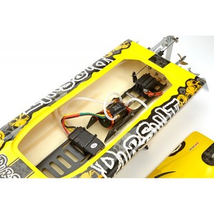 Bateau RC rapide TFL 1106 Pursuit Racing, moteur électrique sans balais, coque en fibre de verre, embarcation aquatique ARTR, 80 km/h, 3660 KV2070, ESC 120A - Product Image 5
