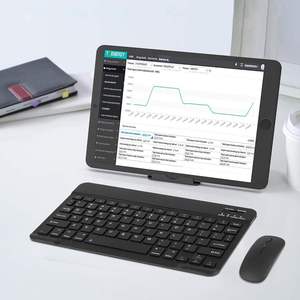 Portable Slim Kit Teclado E <b>Mouse</b> Sem Fio <b>bluetooth</b> Keyboard and <b>Mouse</b> for Tablet samsung - Product Image 2