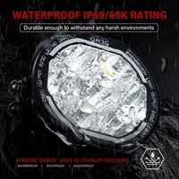 Projecteur LED DRL ambre de 3,5 pouces pour Wrangler, Polaris, Can-Am, UTV, tout-terrain, 4x4, montant A, et moto