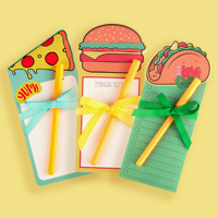 Notes autocollantes Kawaii imprimées personnalisées, ensemble de bloc-Notes mémo mignon, fournisseur