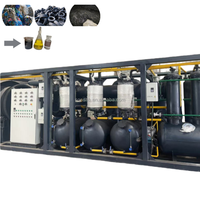 Pyrolyse de pneu de déchets en plastique de mini déchets à haut rendement aux composants de noyau de moteur montés par dérapage mobile de machine de mazout diesel