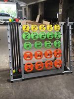 Umet Wholesale Ensemble de disques de musculation réglables en fonte colorée de 20 kg avec poignée moletée pour haltérophilie, squats, haltères et exercices aérobiques