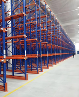 Étagère à palettes ajustable pour allées étroites destinée aux centres de distribution logistique