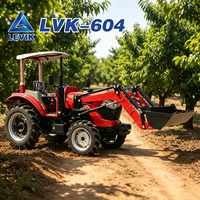 Tracteur 60 CV à transmission hydraulique, facile à utiliser, homologué CE EPA, pour entrepôts logistiques, 4x4, pneus tout-terrain, élevage de bétail