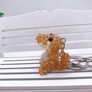 Wholesale Promotion Gifts Kids Birthday Souvenir Bag Charm Cute Animal <b>Keyrings</b> Clear Faceted Plastic Cartoon Dinosaur Keychain - Product Image 5