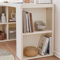 129555 Quanu Meuble de rangement moderne pour salon Bibliothèque Bureau Bibliothèque Combiné