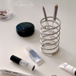 YOTO fer Art haut de gamme creux stylo maquillage porte-pinceau moderne Simple bureau support de rangement salle de bain vidange organisateur matériel - Product Image 2