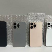 Panel Trasero de Vidrio con Orificio Grande para iPhone 16 Series, Carcasa de Batería con Cámara Grande, Puerta Trasera de Vidrio Amplia para iPhone 16 Pro