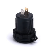 Haute puissance 65W PD Type C prise QC3.0 prise de courant USB prise de courant de voiture à charge rapide avec anneau LED coloré double chargeur de voiture