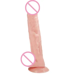 High Quality 11 Inch Dildo Penis Realistic PVC Dildo Masturbators For Women Black Flesh Big Cock Dildo Sex Toys for Women