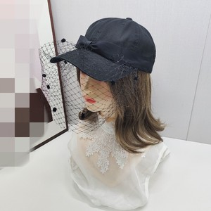 Berretto da Baseball da donna di ultima moda nero e bianco lavato in Denim cappello da sole con velo a rete stile <span class=keywords><strong>camionista</strong></span> - Product Image 5