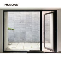 Nouvelle porte extérieure en aluminium très vendue, conception à seuil bas sur mesure, étanchéité supérieure pour villas et maisons jumillées
