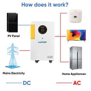 Portable All in One Home 16kWh 10kw 5kw Integrated Lithium <b>Battery</b> and Energy Solar Storage System OMS48100 All in One Solar Inv - Product Image 2
