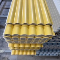 Panel Dinding Bambu WPC 3D Bertekstur Beralur, Kedap Suara, Anti Jamur, Mudah Dipasang untuk Dekorasi Dinding Rumah, Kantor, Hotel, dan TV
