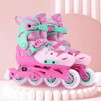 Patins à roulettes ajustables pour enfants avec coque en polypropylène et roues en PU pour les sports de plein air