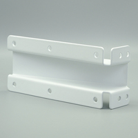 Support de volet en métal blanc de qualité supérieure, fixations de qualité industrielle pour volets de fenêtre, installation facile, usage hôtelier