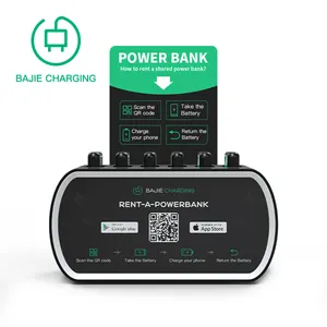 Charging Station Sharing Power Bank Prospective Product Mobile Phone Portable 6 Slots Li-polymer Battery ABS 2A MAX Dc5v-10a Max