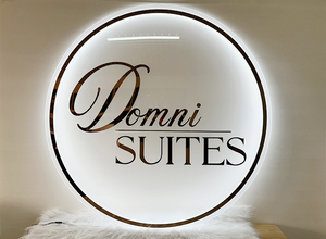 Insegna con <span class=keywords><strong>Lettere</strong></span> Retroilluminate a LED in Acrilico Personalizzata, Logo <span class=keywords><strong>3D</strong></span> Illuminato, Insegna al Neon Circolare, Produzione Diretta OEM - Product Image 2